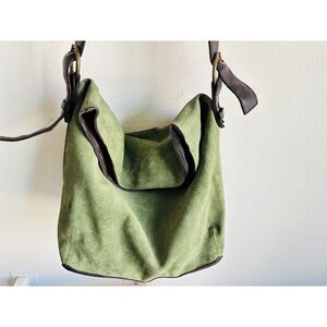 Vintage Boden - Green Suede Shoulder Bag
